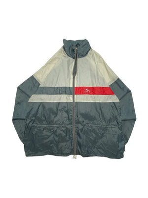 Vintage Grey Puma Windbreaker Men's XL Northern Pole Vintage Wholesale 