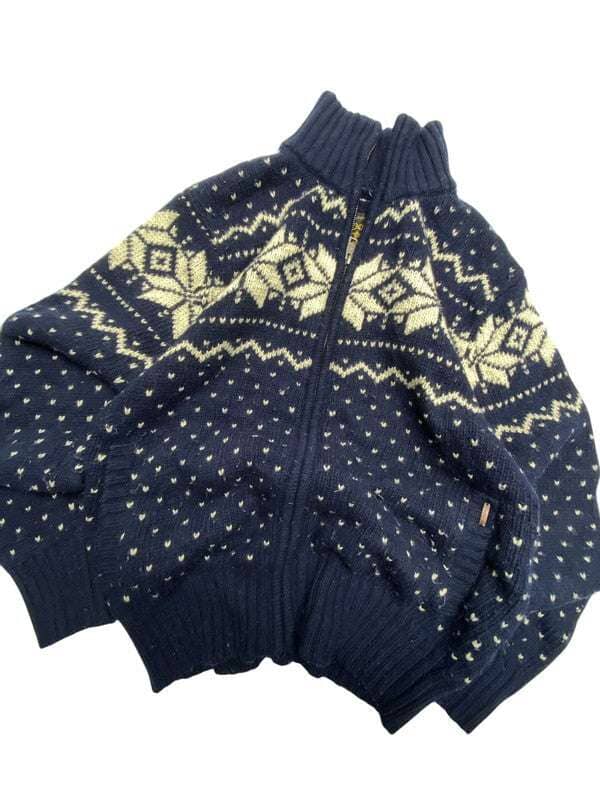 Vintage Navy Cardigan Women's XL Northern Pole Vintage Wholesale 