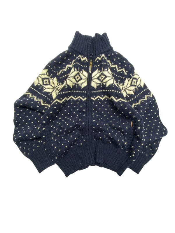Vintage Navy Cardigan Women's XL Northern Pole Vintage Wholesale 