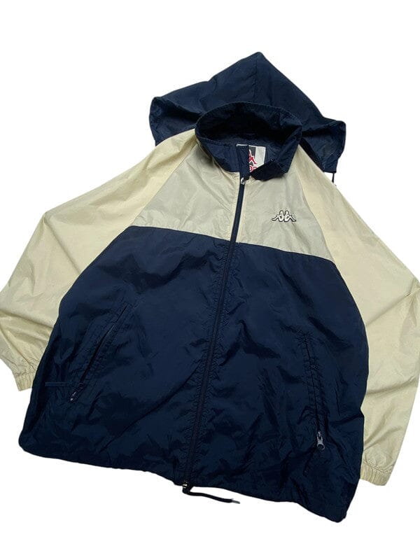 Vintage Navy Kappa Windbreaker Men's Medium Northern Pole Vintage Wholesale 