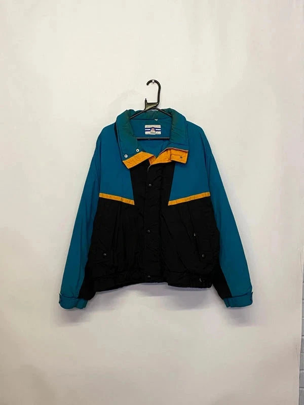 Vintage Pro Spirit Colourblock Puffer Jacket – Size L (42–44) Northern Pole Vintage Wholesale 