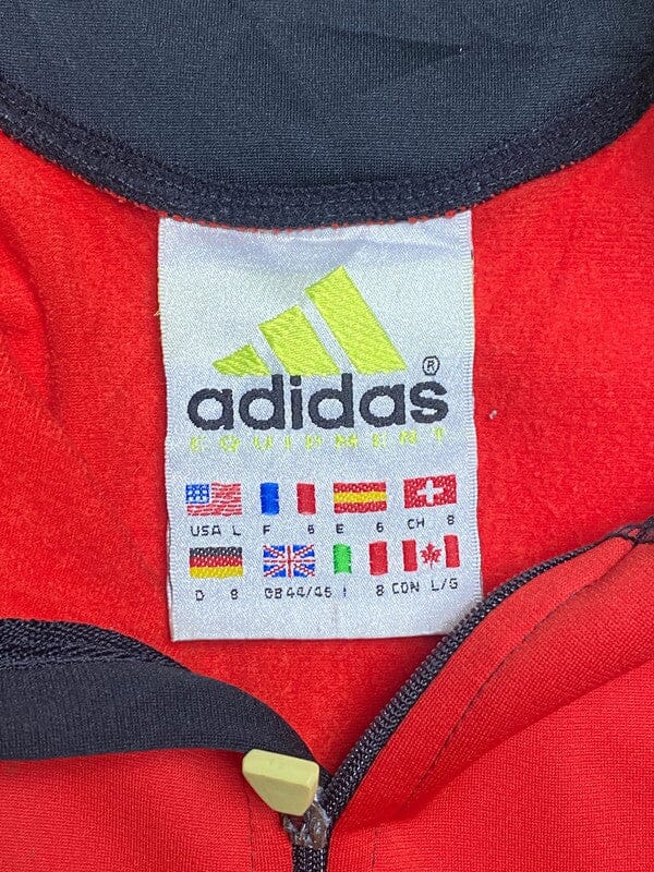 Vintage Red Adidas Half Zip Fleece Men's Large Northern Pole Vintage Wholesale 