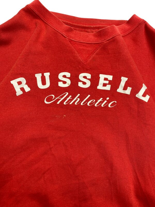 Vintage Red Russell Athletic Print Sweatshirt Men's Small Northern Pole Vintage Wholesale 