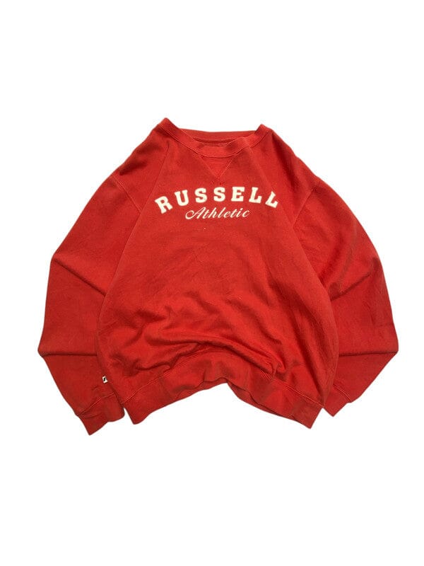 Vintage Red Russell Athletic Print Sweatshirt Men's Small Northern Pole Vintage Wholesale 