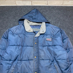 Vintage Scott Origeenal Blue Puffer Jacket Men's XL Northern Pole Vintage Wholesale 