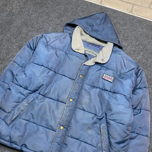 Vintage Scott Origeenal Blue Puffer Jacket Men's XL Northern Pole Vintage Wholesale 