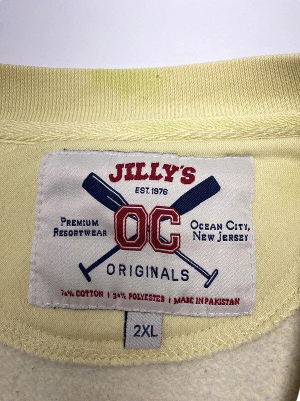 Vintage Yellow Embroidery Sweatshirt Men's XXL Northern Pole Vintage Wholesale 