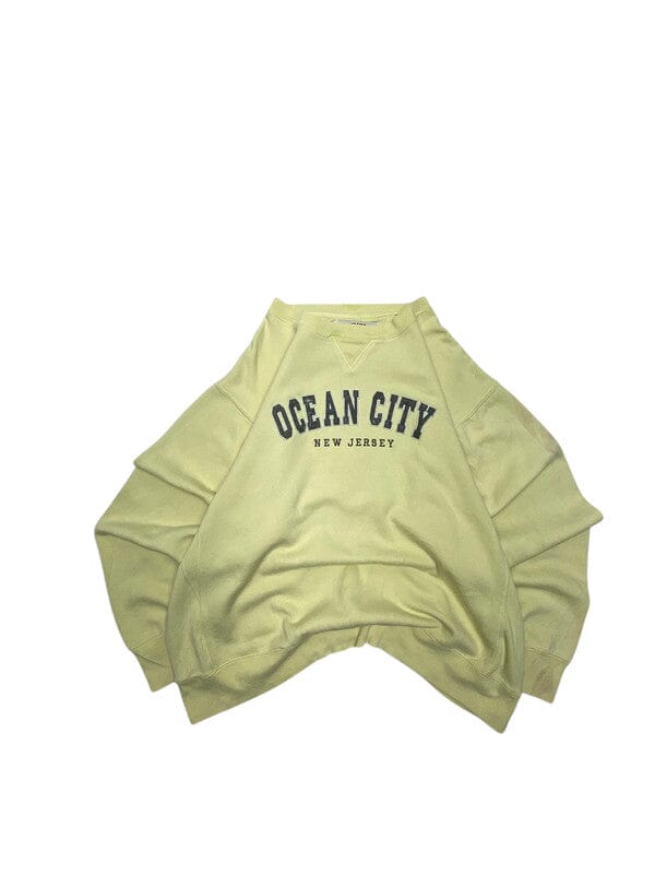 Vintage Yellow Embroidery Sweatshirt Men's XXL Northern Pole Vintage Wholesale 