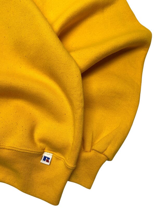 Vintage Yellow Russell Athletic Blank Sweatshirt Men's Medium Northern Pole Vintage Wholesale 
