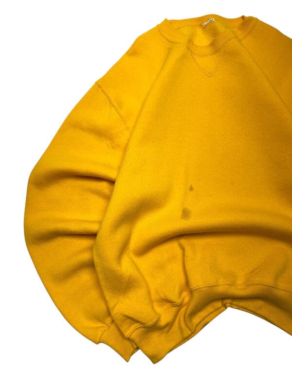 Vintage Yellow Russell Athletic Blank Sweatshirt Men's Medium Northern Pole Vintage Wholesale 