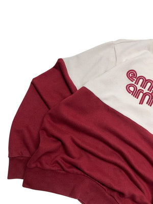 White and Red Emporio Armani Sweatshirt Men's Small Northern Pole Vintage Wholesale 