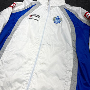 White-Blue Lotto Queens Park Rangers Memorabilia Jacket Men's XL Northern Pole Vintage Wholesale 