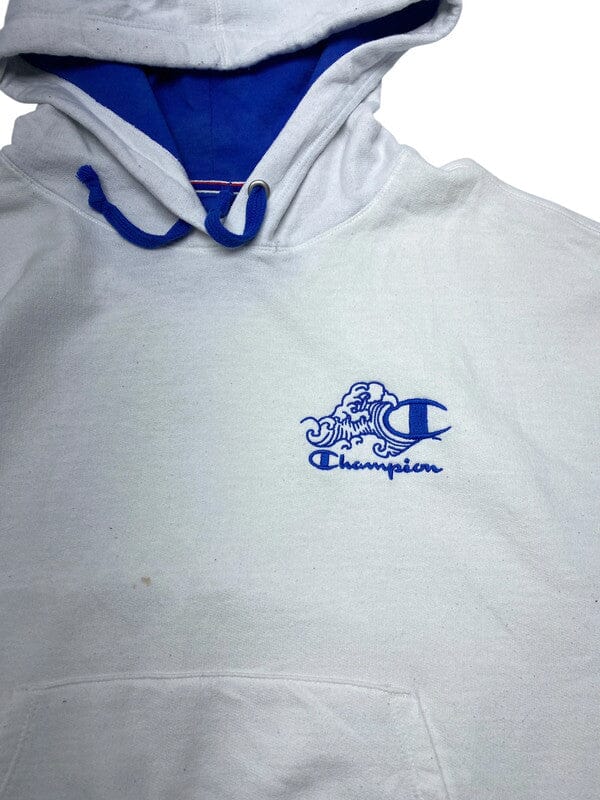 White Champion Hoodie Men's Medium Northern Pole Vintage Wholesale 