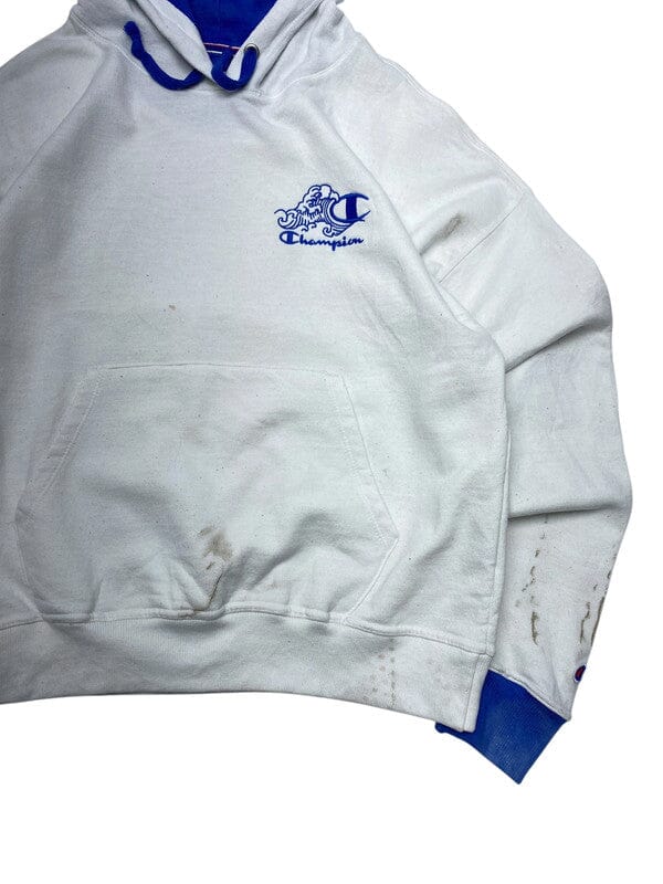 White Champion Hoodie Men's Medium Northern Pole Vintage Wholesale 