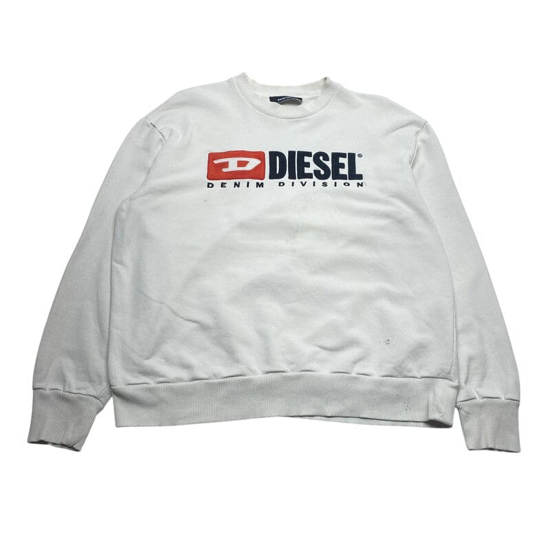 White Diesel Big Logo Sweatshirt Men's XL Northern Pole Vintage Wholesale 