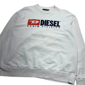 White Diesel Big Logo Sweatshirt Men's XL Northern Pole Vintage Wholesale 