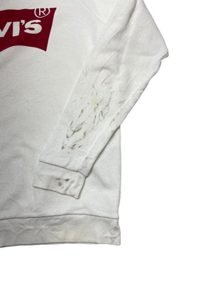 White Levi's Sweatshirt Men's XS Northern Pole Vintage Wholesale 