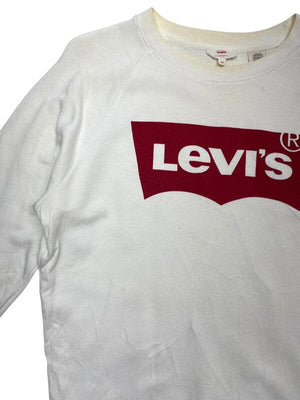 White Levi's Sweatshirt Men's XS Northern Pole Vintage Wholesale 