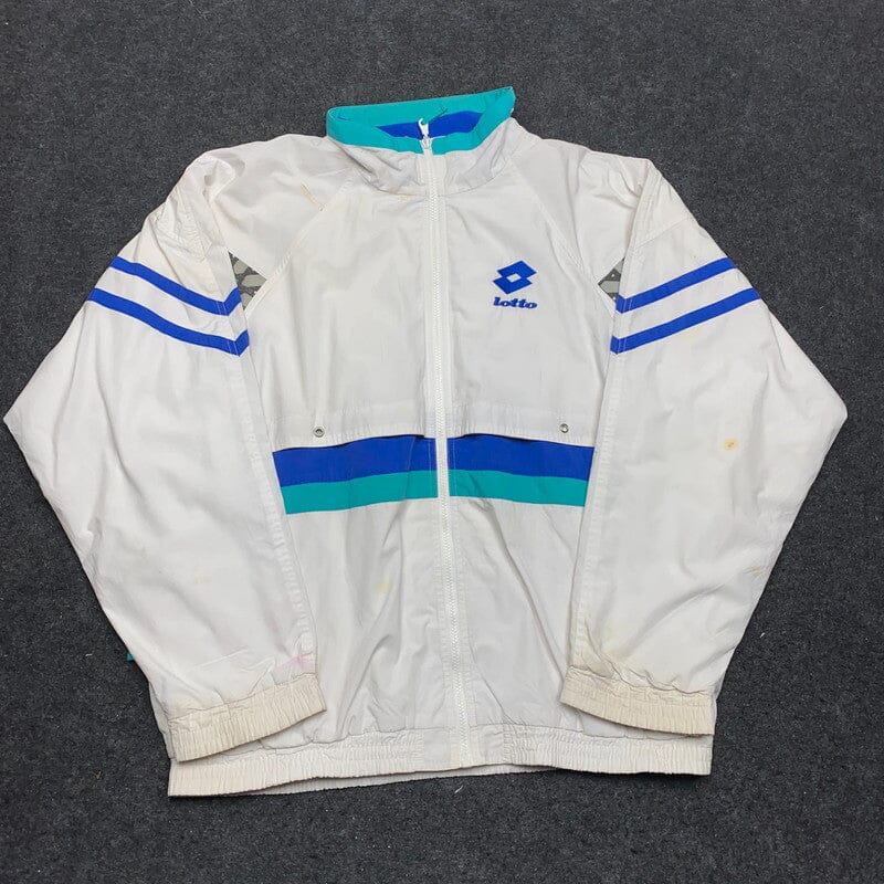 White Lotto Windbreaker Men's XL Northern Pole Vintage Wholesale 