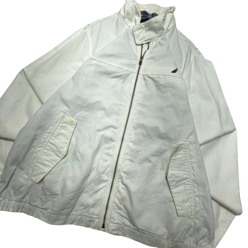 White Nautica Harrington Jacket Men's XL Northern Pole Vintage Wholesale 