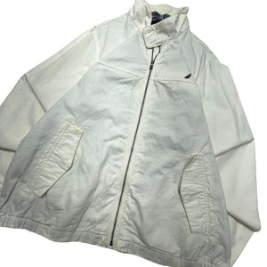 White Nautica Harrington Jacket Men's XL Northern Pole Vintage Wholesale 