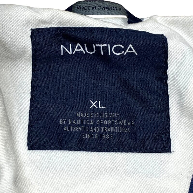 White Nautica Harrington Jacket Men's XL Northern Pole Vintage Wholesale 