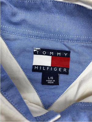 White Tommy Hilfiger Shirt Men's Large Northern Pole Vintage Wholesale 