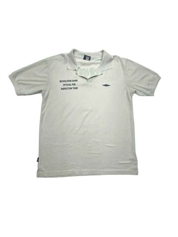 White Umbro Polo-shirt Men's Large Northern Pole Vintage Wholesale 