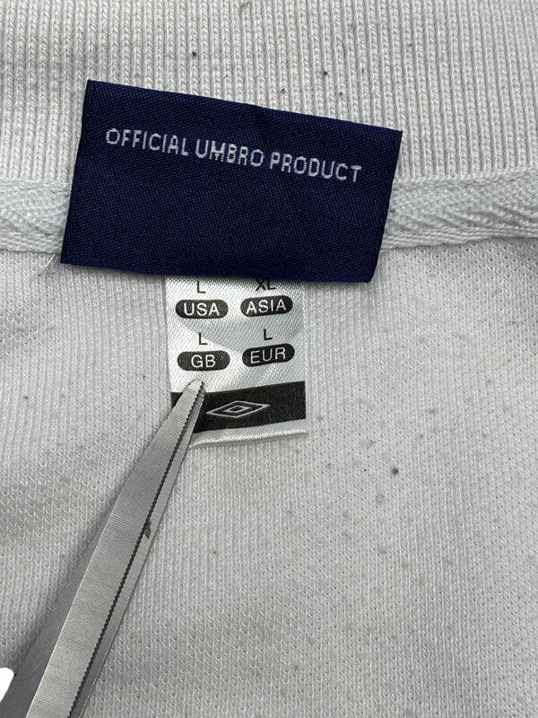 White Umbro Polo-shirt Men's Large Northern Pole Vintage Wholesale 