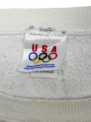 White USA Olympic Sweatshirt Men's XL Northern Pole Vintage Wholesale 