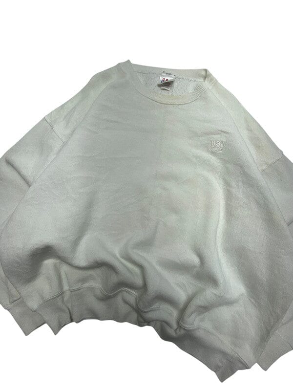 White USA Olympic Sweatshirt Men's XL Northern Pole Vintage Wholesale 