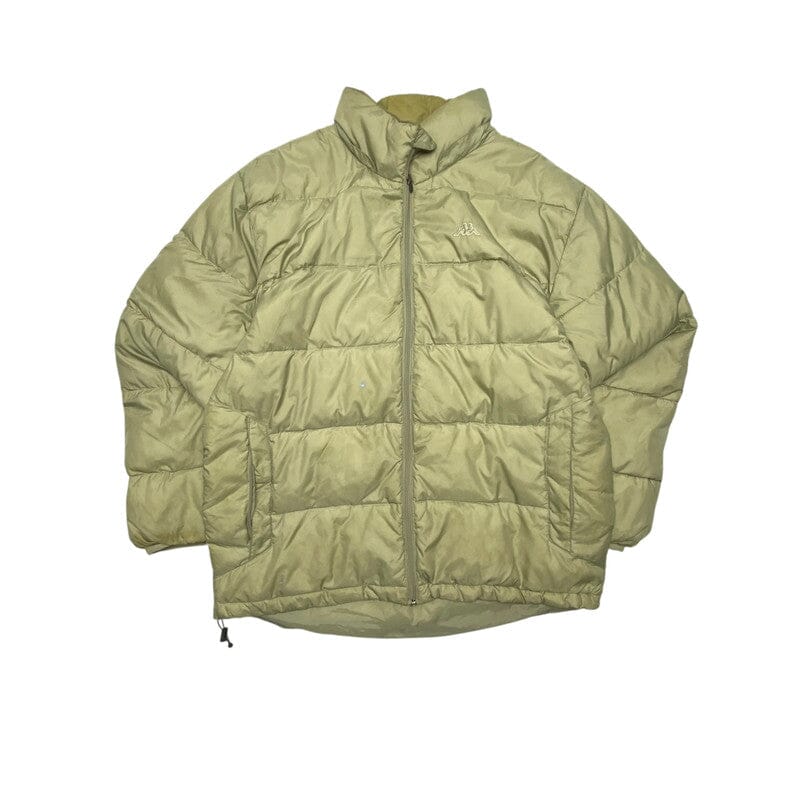Yellow Kappa Puffer Jacket Men's Large Northern Pole Vintage Wholesale 