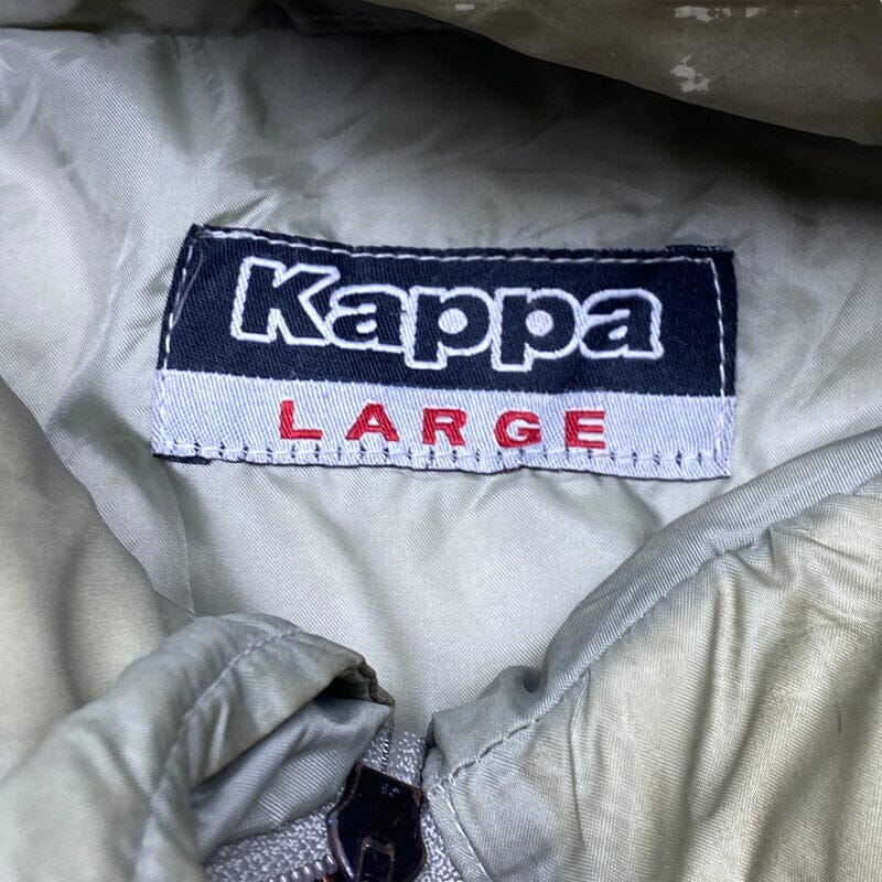 Yellow Kappa Puffer Jacket Men's Large Northern Pole Vintage Wholesale 