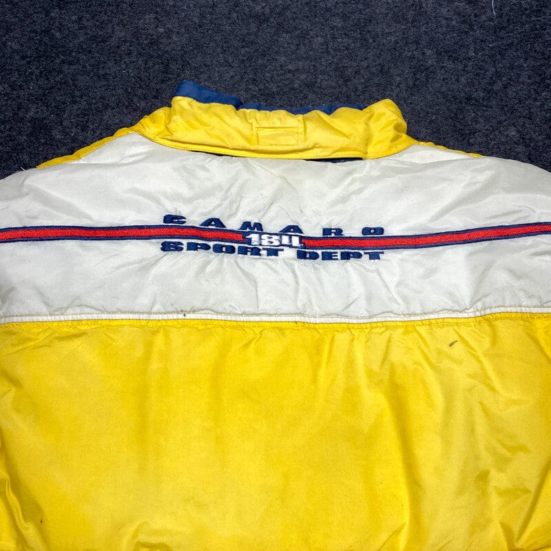 Yellow Puffer Jacket Medium Northern Pole Vintage Wholesale 